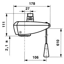 Ensemble de douche prêt à poser PRESTO DL 350 S diamètre : 20 x 27 réf. 27200