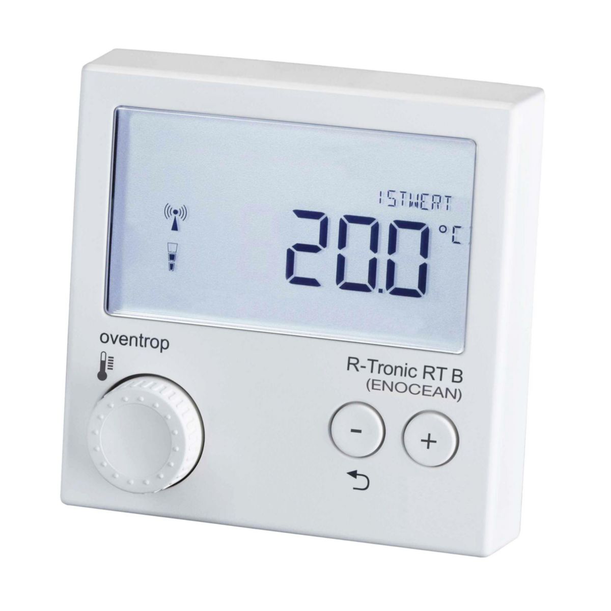 Thermostat radio pour applications de maison intelligente («Smart Home»)«R-Tronic RT B» (ENOCEAN) alimenté par piles, blanc signalisation (RAL 9016) Réf. 1150780