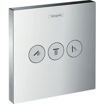 hansgrohe ShowerSelect Set de finition Robinet d'arrêt pour 3 fonctions, Bronze brossé