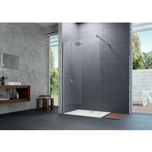 Paroi de douche Design Pure paroi latérale seule 90cm avec stabilisateur d'angle réversible réf 8P1102092322