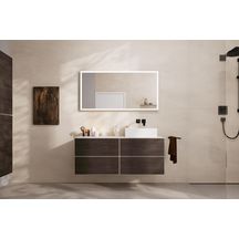 hansgrohe Xevolos E Lave-mains à poser 500/480 sans trop plein ni trou pour robinet, SmartClean, Blanc