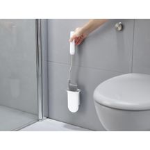 Brosse de toilettes Flex Steel avec support mural Réf 70528