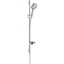 hansgrohe Raindance Select S Ensemble de douche 120 3jet EcoSmart avec barre Unica'S puro 90 cm et porte-savon, Chrome