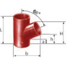 Embranchement Culotte simple SMU S à 68° en fonte diamètre nominal 150-125mm Réf. 156881 PAM