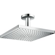 hansgrohe Raindance E Douche de tête 300 1jet avec raccord plafond, Noir mat