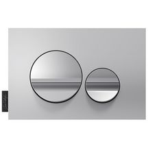 Plaque de commande blanc mat et chrome brillant réf E20859-CP-MWH