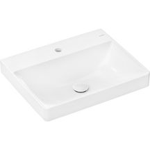 hansgrohe Xelu Q Lavabo à poser 600/480 sans trop plein, percé pour robinet, SmartClean, Blanc