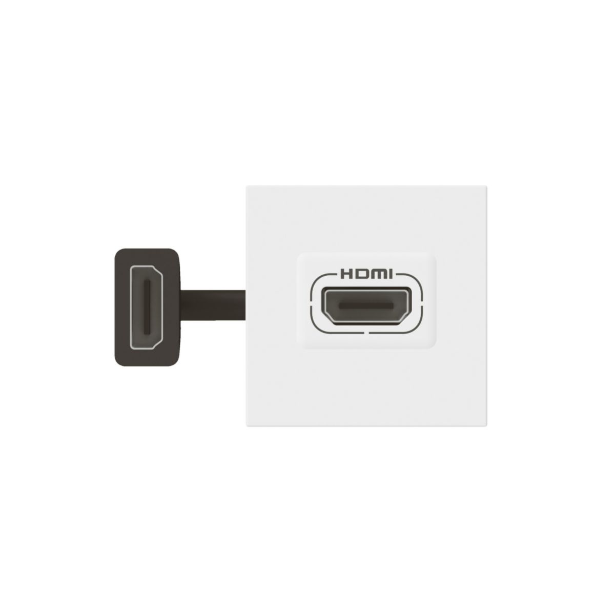 Legrand - prise HDMI type A version 1.4 préconnectorisée Mosaic 2 Modules - blanc Réf. 078979L