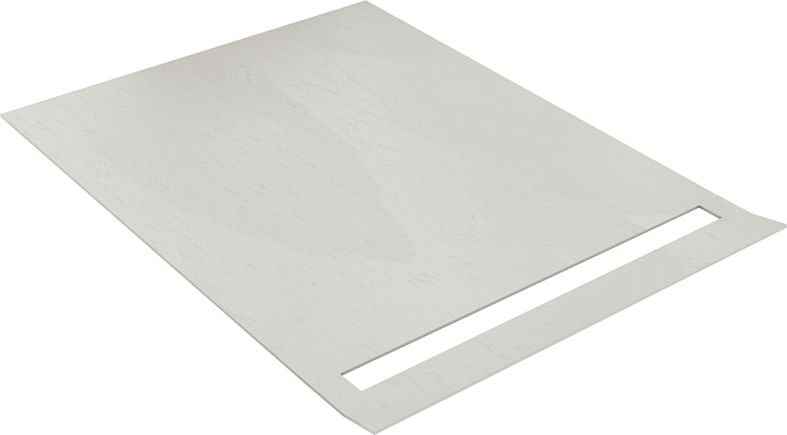 Revêtement prêt-à-poser wedi Fundo Top pour wedi Fundo Riolito, format 1200x900x6mm en coloris Stone gris, matériau minéral aspect pierre naturelle. Alternative sans joints et antibactérienne au carrelage traditionnel