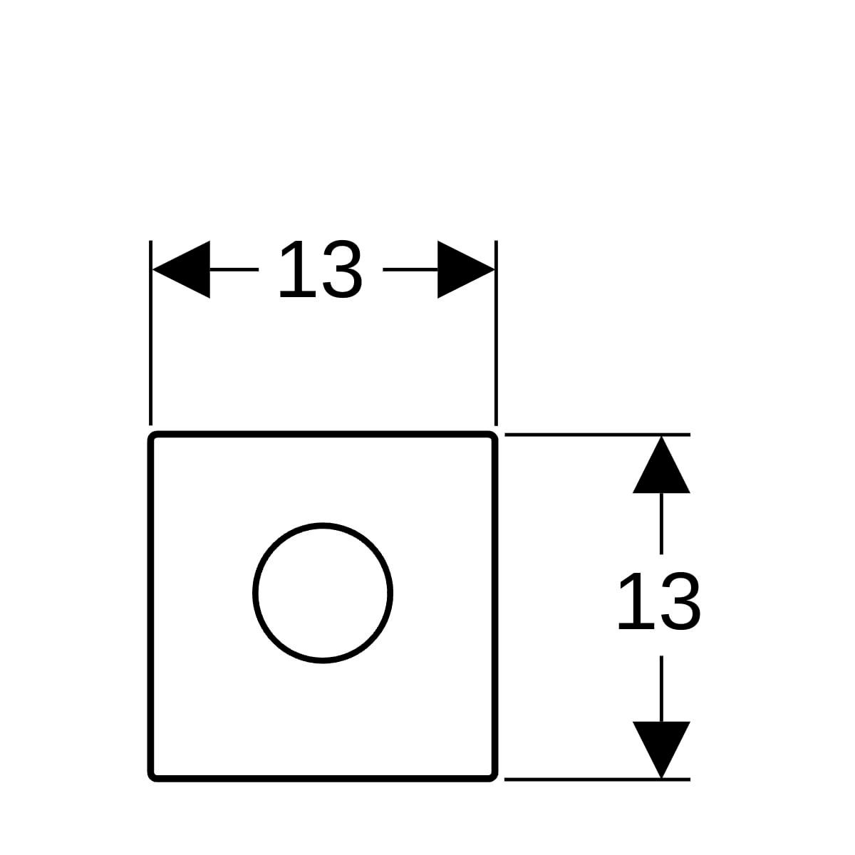 Déclenchement HyTronic Mambo infrarouge encastré pour urinoir, pile, acier inoxydable brossé réf. 116033FW1