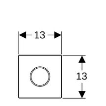 Déclenchement HyTronic Sigma10 infrarouge encastré pour urinoir, secteur, chromé brillant / chromé mat / chromé brillant réf. 116025KH1