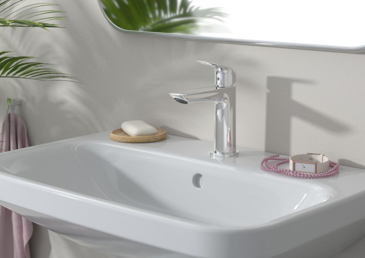 hansgrohe Logis Mitigeur de lavabo 110 Fine sans tirette ni vidage, Chromé