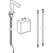 Robinetterie de lavabo Brenta, montage apparent, alimentation par générateur, avec module fonctionnel apparent, sans mitigeur, chromé brillant Réf. 116.175.21.1