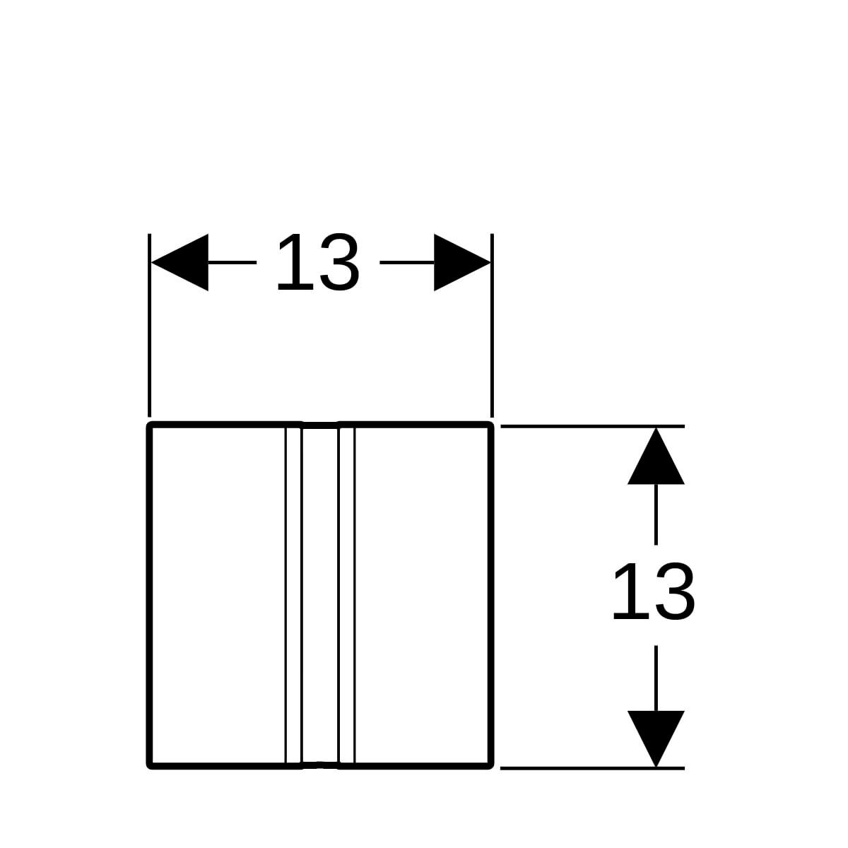 Déclenchement HyTronic Sigma50 infrarouge encastré pour urinoir, secteur, chromé brossé réf. 116026GH1