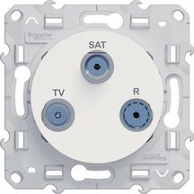 Odace tv/fm/sat blanc 1e vis s520461