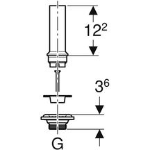 Bonde Geberit avec tube de trop-plein, pour lavabos: G=1 1/4"