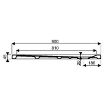 Receveur RENOVA céramique 90 x 90 ultra-plat à poser/à encastrer émaillé 4 côtés PN 18 Réf. 00724800000AG3