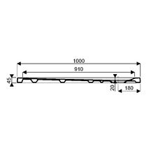 Receveur RENOVA céramique 100 x 80 ultra-plat à poser/à encastrer av émaillé 4 côtés PN 12 Réf. 00726800000AG3