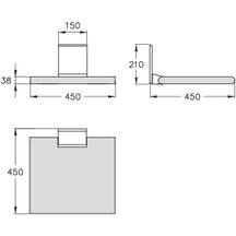 Siège de douche rabattable CAVERE 450 mm 700.844.450 anthracite réf. 7844450095