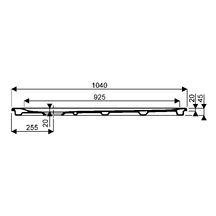 Receveur RENOVA céramique d'angle 90 x 90 ultra-plat à encastrer avec traitement antigliss PN 12 de série pour bonde siphoïde de 90 Réf. 00735800000AG3