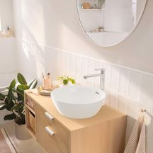 Mitigeur lavabo REBRIS S 240 CoolStart pour vasque à poser avec tirette et vidage Chromé : Réf : 72580000