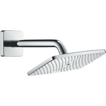 hansgrohe Raindance E Douche de tête 240 1jet avec bras de douche, Noir chromé brossé