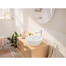 Mitigeur lavabo REBRIS S 240 CoolStart pour vasque à poser avec tirette et vidage Chromé : Réf : 72580000