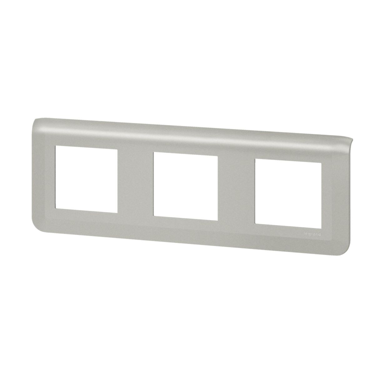 Legrand - plaque de finition horizontale Mosaic pour 3 x 2 Modules alu Réf. 079306L