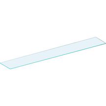 Tablette en verre Geberit pour armoire de toilette: B=70.8cm, T=11.7cm