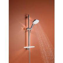 Ensemble de douche 3 jets 8l barre 600 mm et tablette Tempesta Cube 110 Chromé Réf. 27576003