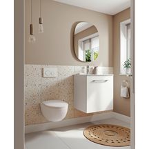 Miroir LED Geberit Option Oval, avec éclairage indirect, 60x80cm