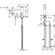 hansgrohe Zesis M33 Mitigeur de cuisine 160, douchette extractible, 2jet, sBox, Chrome