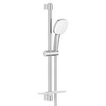 Ensemble de douche 3 jets 8l barre 600 mm et tablette Tempesta Cube 110 Chromé Réf. 27576003