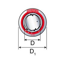 Régulateur de tirage simple paroi FUMISTERIE EMAILLÉE poêle à bois diamètre 180 acier emaillé 25 pour insert foyer poêle à bois bûches Réf. 33000275/0