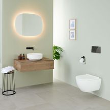 Miroir LED Geberit Option Oval, avec éclairage indirect, 60x80cm