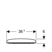 Abattant WC Renova frein de chute fixation par le haut blanc Réf. 573025000