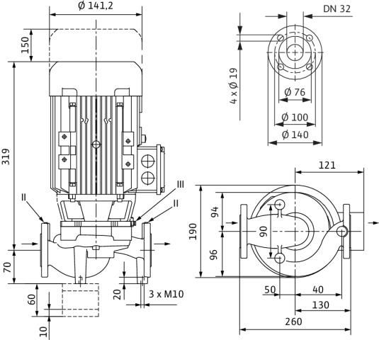 Circulateur Collectif EC veroline-ipl32/85-0,37/2x Réf. 2150335