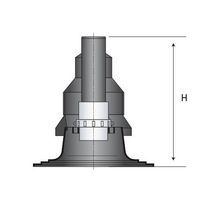 Solin complet spécial PP avec collier à suspendre DUALIS FLEXCONDENS pour chaudières gaz ou fioul diamètre _80 / 90 Réf. 27080769/0