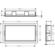 hansgrohe XtraStoris Original Niche murale 300/600/100 avec cadre intégré, Blanc mat