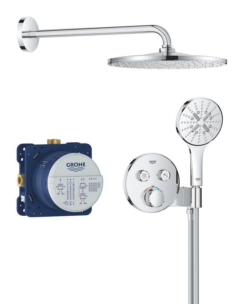 Pack douche encastrée Rainshower Mono 310 Chromé Grohtherm SmartControl Réf. 34866000