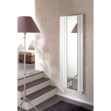 Radiateur eau chaude Acova Fassane miroir , puissance 952W (dT50), hauteur 1800 mm, largeur 814 mm, 11 éléments, raccordement excentré par le bas, Aller/Retour réversible, appareil réversible Haut/Bas, couleur Réf. MX-180-081C