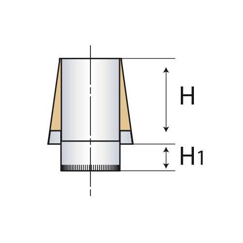 Cone de finition THERMINOX TI, diamètre 150 mm CFI 150 TI Réf. 21150085/9999