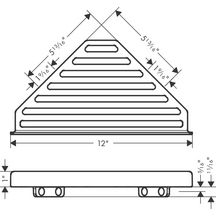 hansgrohe AddStoris Tablette d'angle, Blanc mat