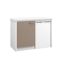 Meuble bas ONELIA 60 cm 1 porte, Argile