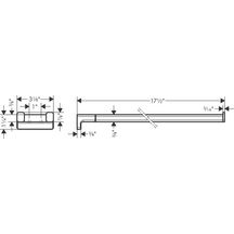 hansgrohe AddStoris Porte-serviettes double branche 450 mm, Chromé