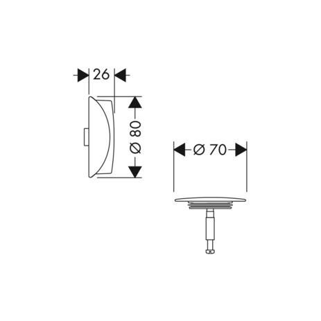 hansgrohe Flexaplus Set de finition, Bronze brossé