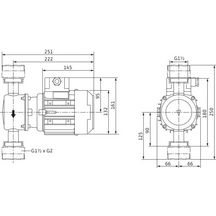 Circulateur Collectif EC veroline ip-z 25/2 dm pompe à moteur ventilé de construction inline avec raccord fileté. Réf. 4090292