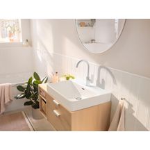 Mitigeur de lavabo 210  Rebris S avec bec orientable, tirette et vidage Chromé Réf. 72536000