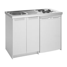 Evier cuisinette CPAE 1 cuve 1200 inox 18/10, Lisse