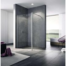 Paroi de douche WALK-IN XB largeur 1200 mm H 2000 mm profilé argent poli verre clair traité anticalcaire Réf. 1403036928 / XBWDW12020VPR